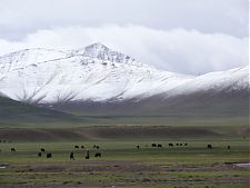 Foto de la montaña tibetana